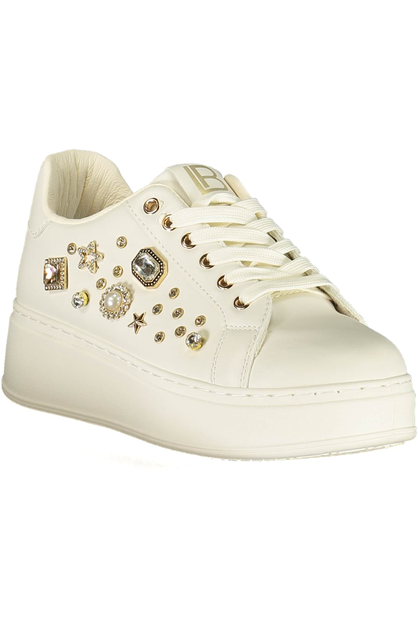 LAURA BIAGIOTTI WOMEN'S WHITE SPORTS SHOES