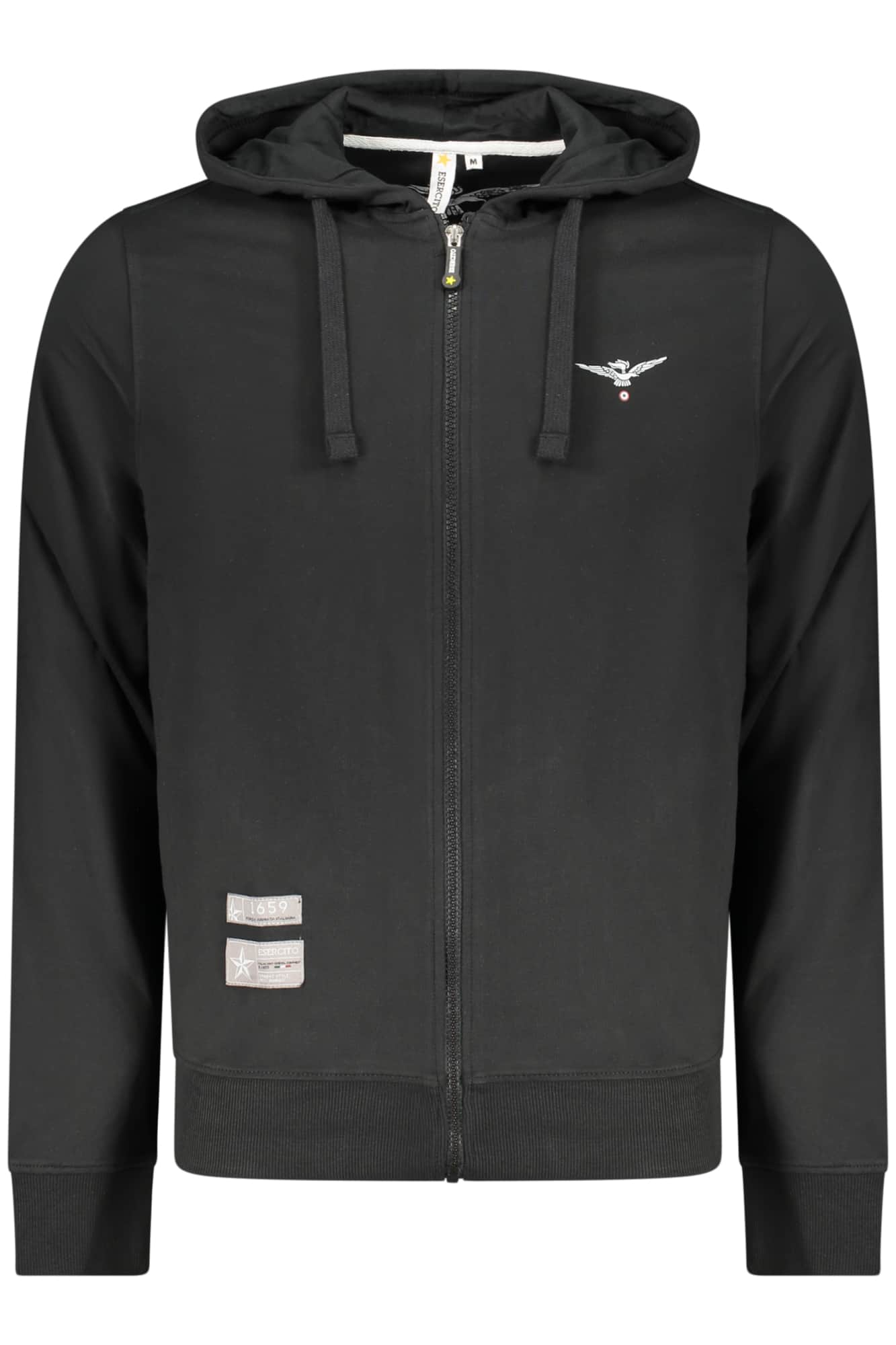 MILITARY ACADEMY MEN'S BLACK ZIP-UP SWEATSHIRT