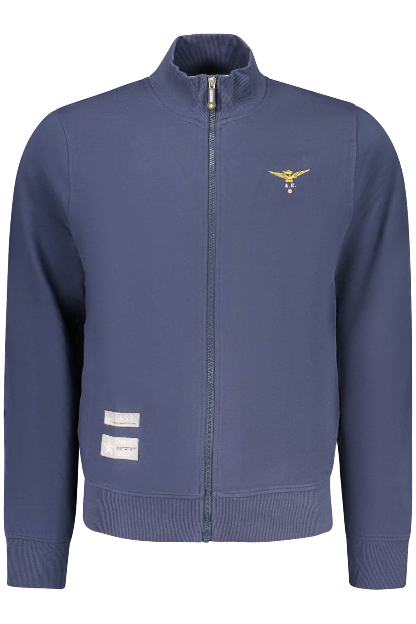 MILITARY ACADEMY MEN'S BLUE ZIP-UP SWEATSHIRT