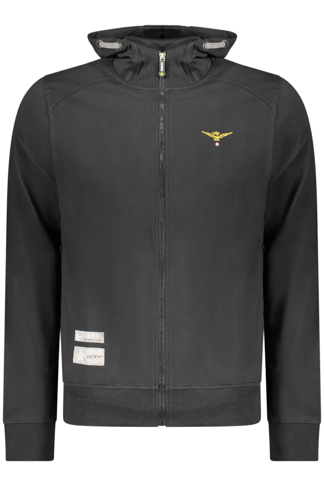 MILITARY ACADEMY MEN'S BLACK ZIP-UP SWEATSHIRT