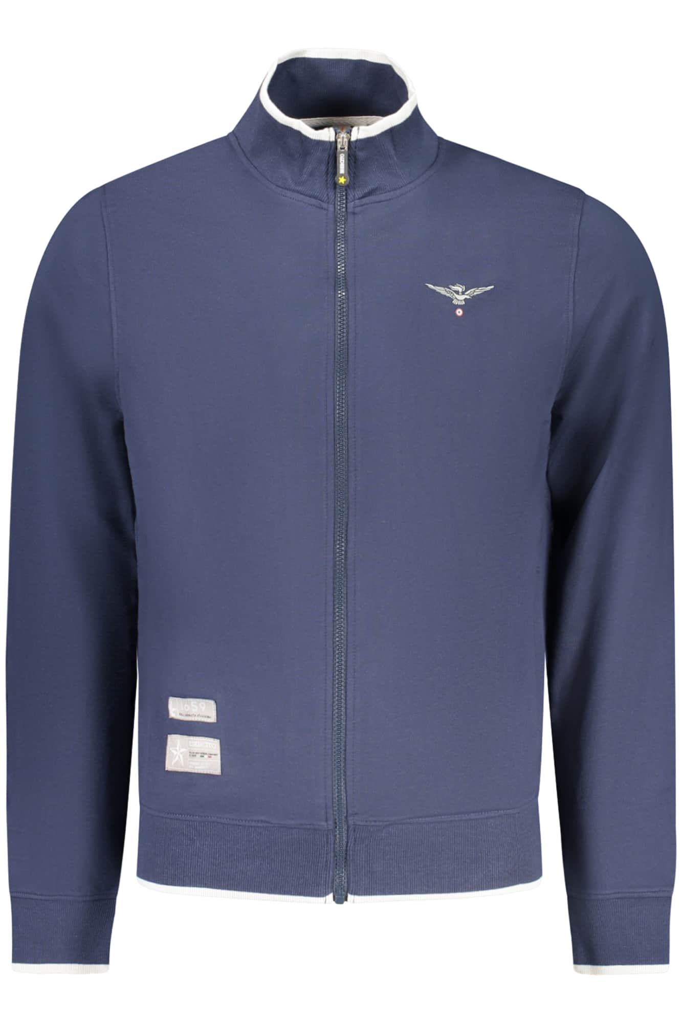 MILITARY ACADEMY MEN'S BLUE ZIP-UP SWEATSHIRT