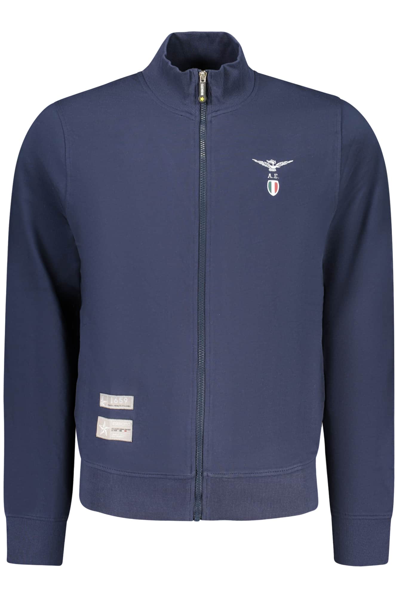 MILITARY ACADEMY MEN'S BLUE ZIP-UP SWEATSHIRT