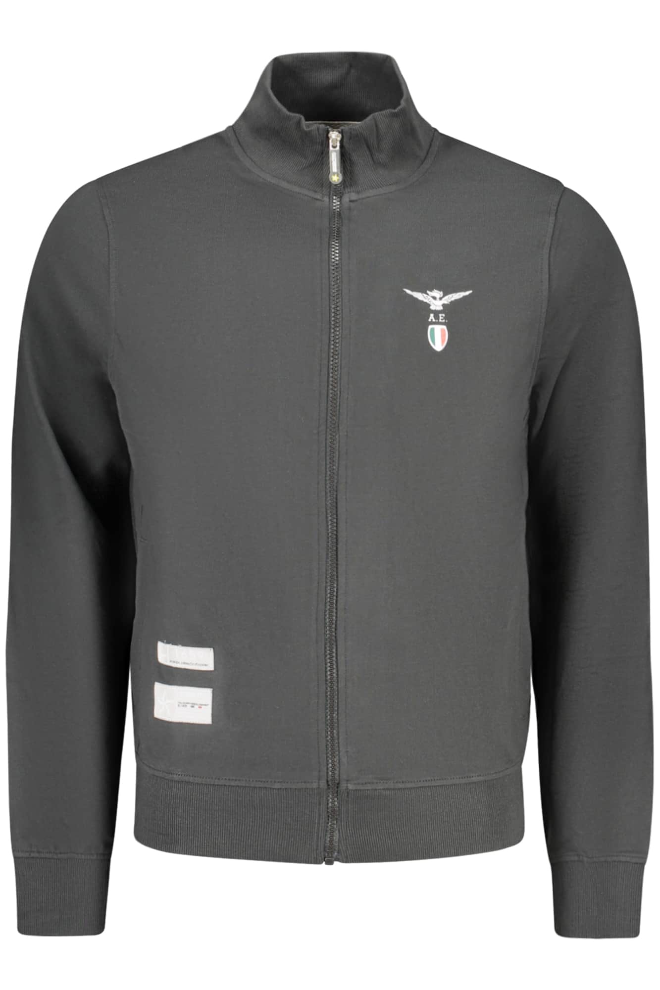 MILITARY ACADEMY MEN'S BLACK ZIP-UP SWEATSHIRT