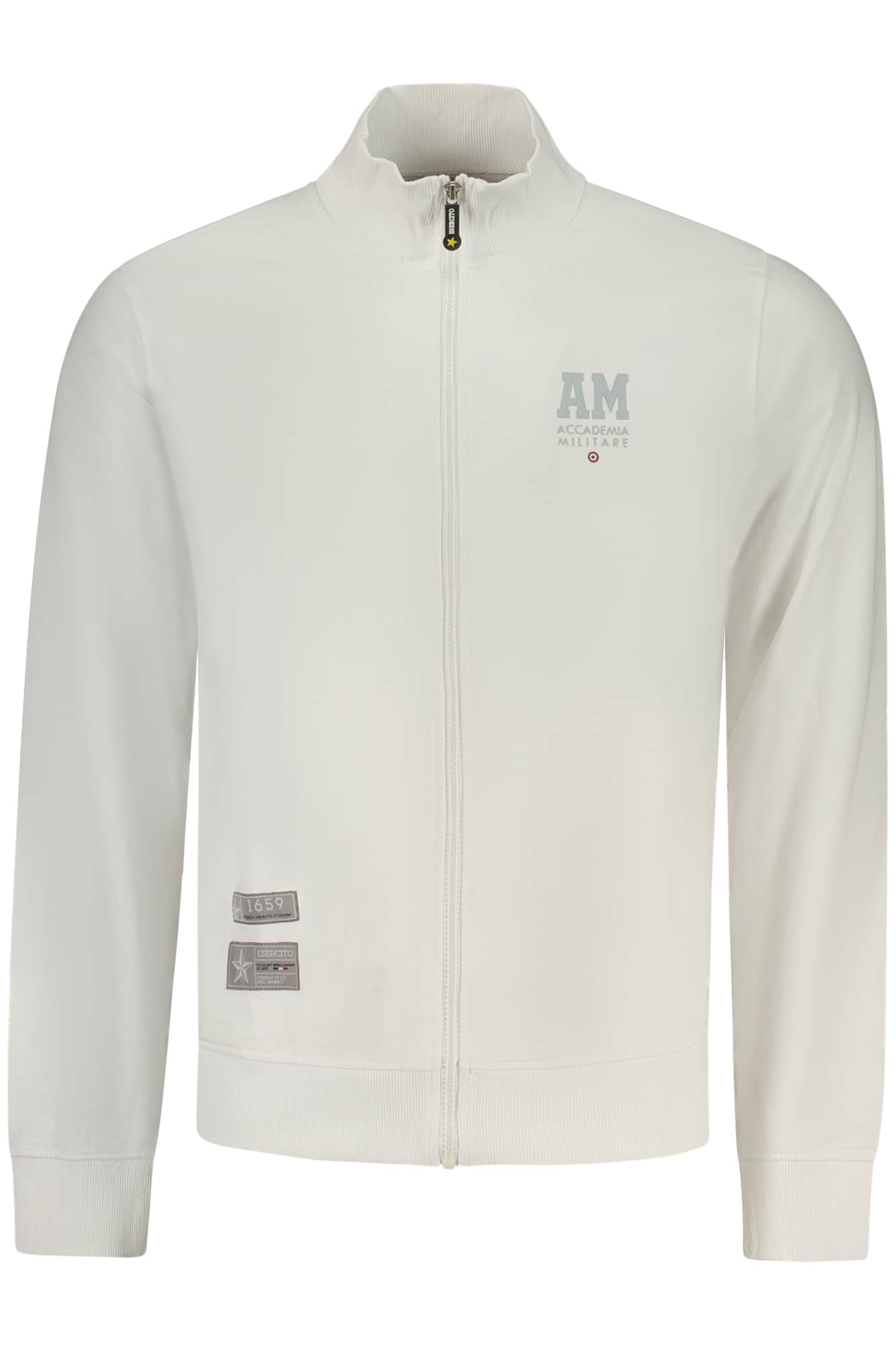 MILITARY ACADEMY MEN'S WHITE ZIP-UP SWEATSHIRT