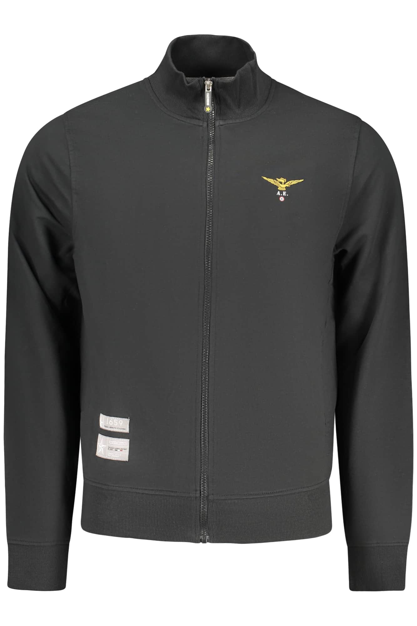 MILITARY ACADEMY MEN'S BLACK ZIP-UP SWEATSHIRT