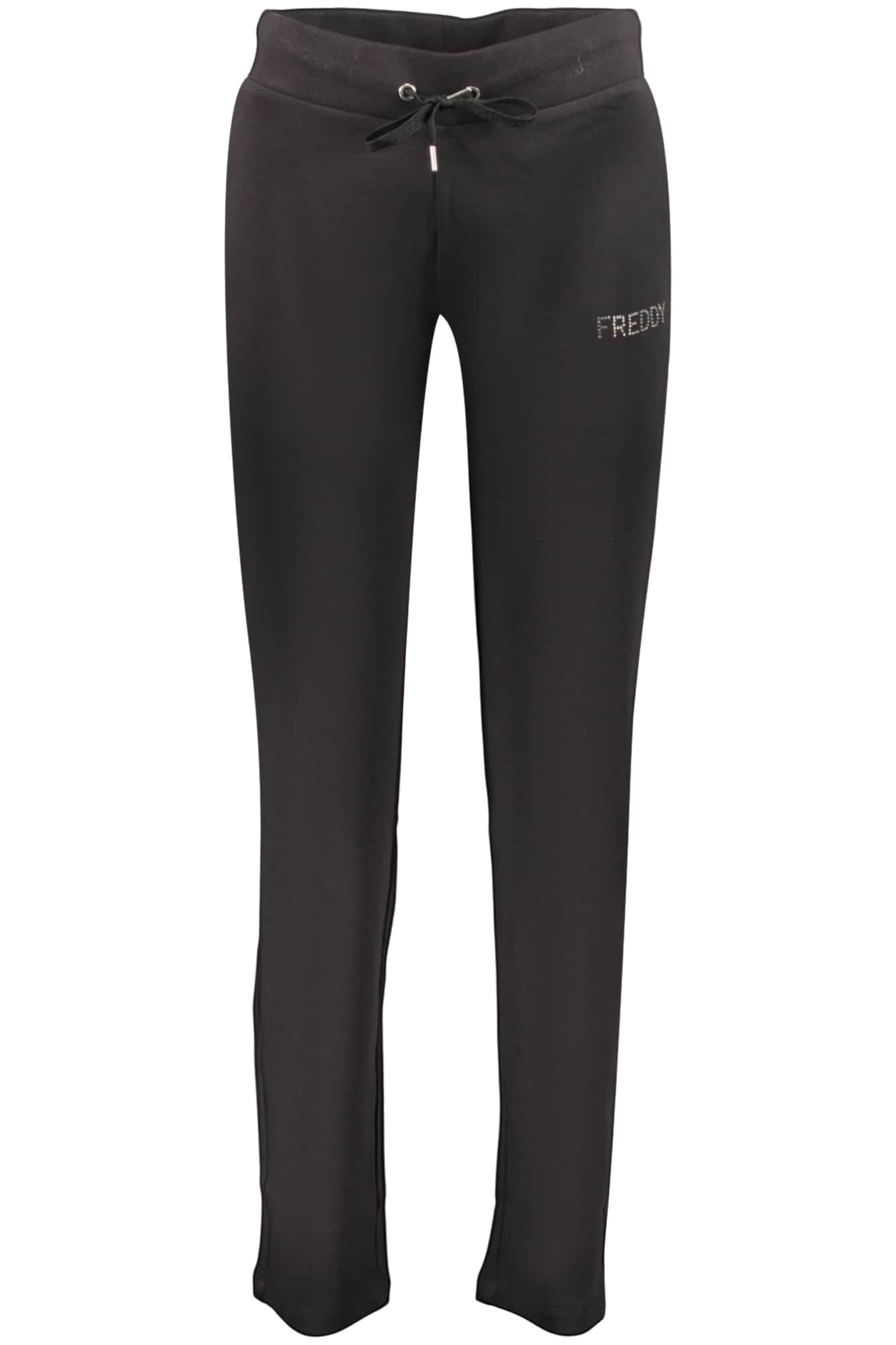FREDDY WOMEN'S BLACK ZIP-UP SWEATSHIRT