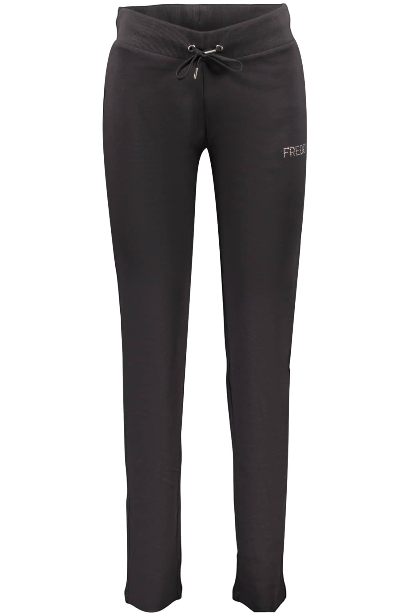 FREDDY WOMEN'S BLACK ZIP-UP SWEATSHIRT