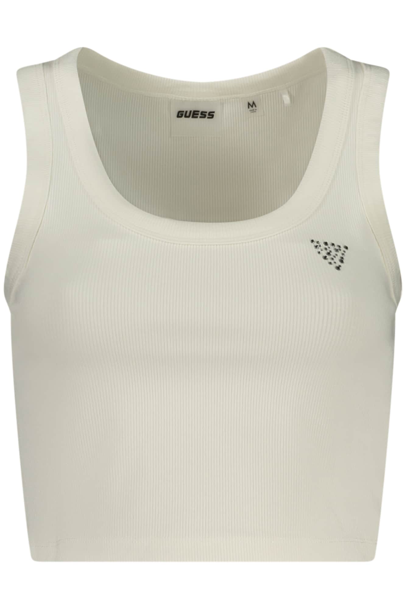 GUESS JEANS WOMEN'S WHITE TANK TOP