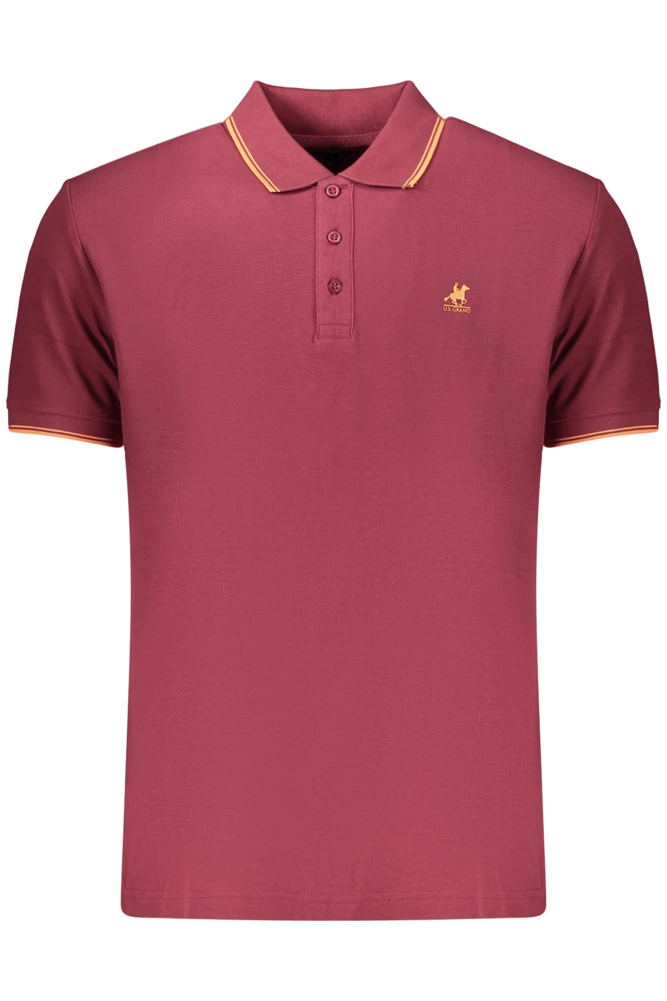 US GRAND MEN'S SHORT-SLEEVE POLO SHIRT, RED