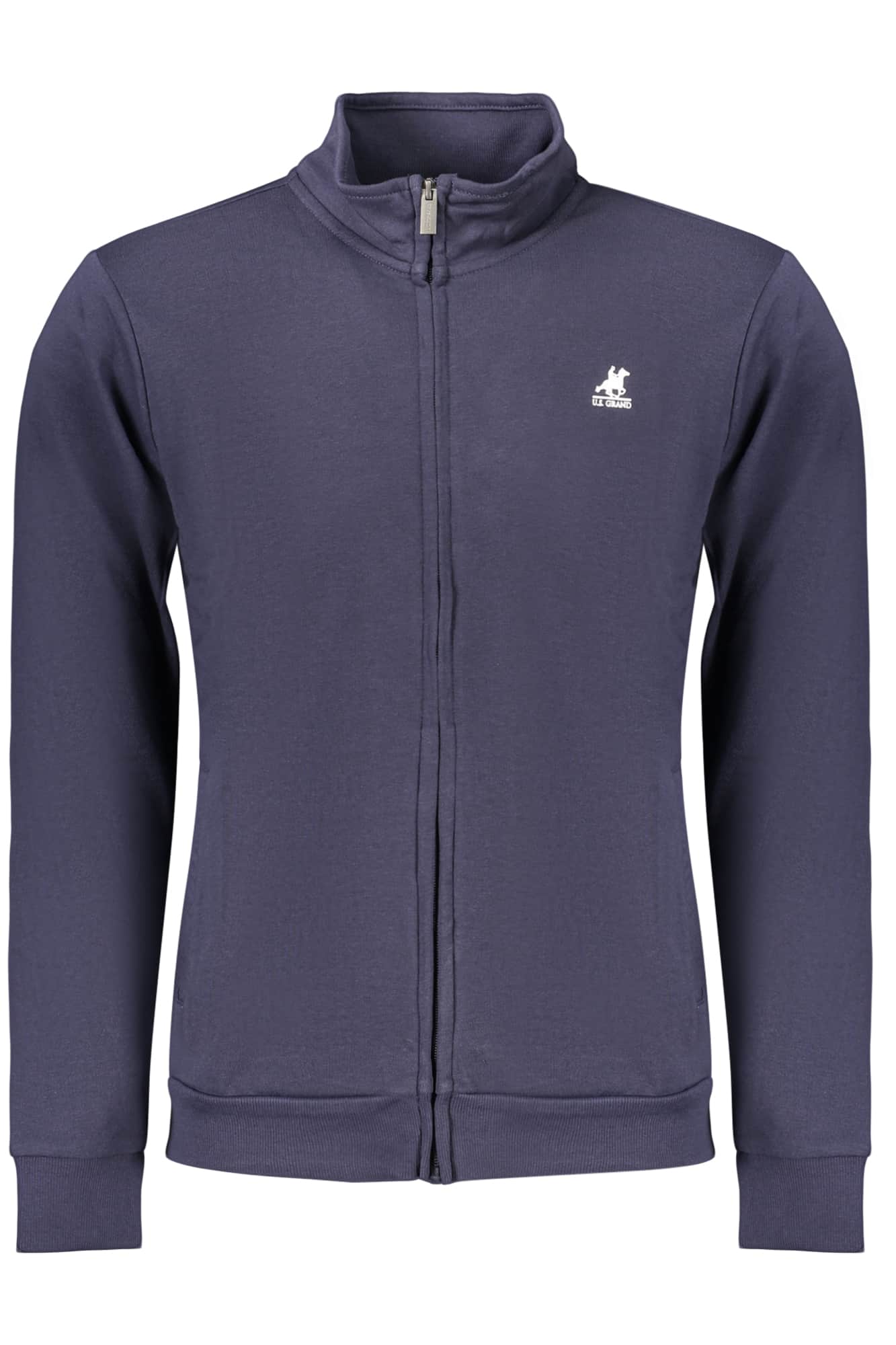 US GRAND MEN'S BLUE ZIP-UP SWEATSHIRT