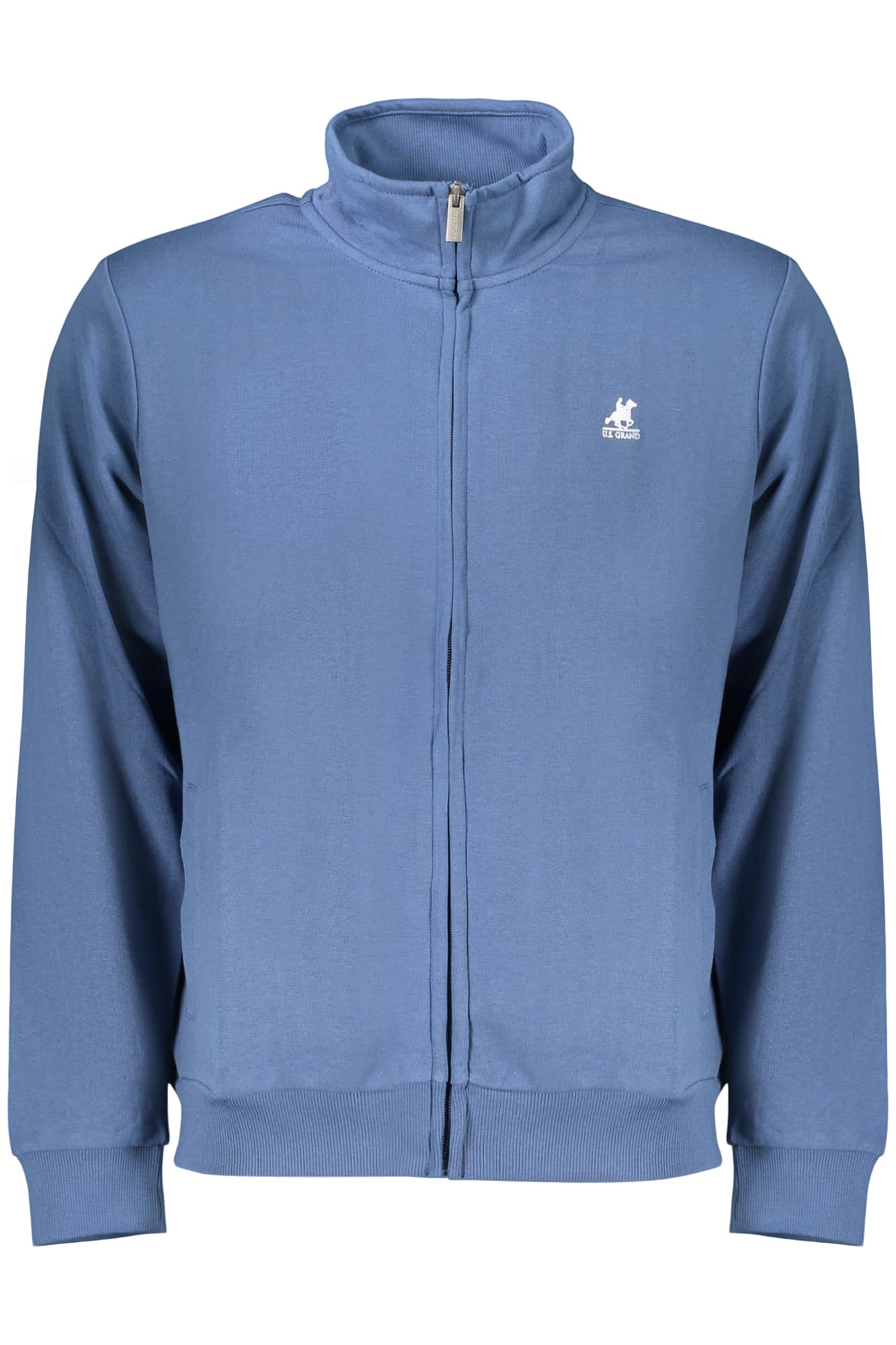 US GRAND MEN'S BLUE ZIP-UP SWEATSHIRT