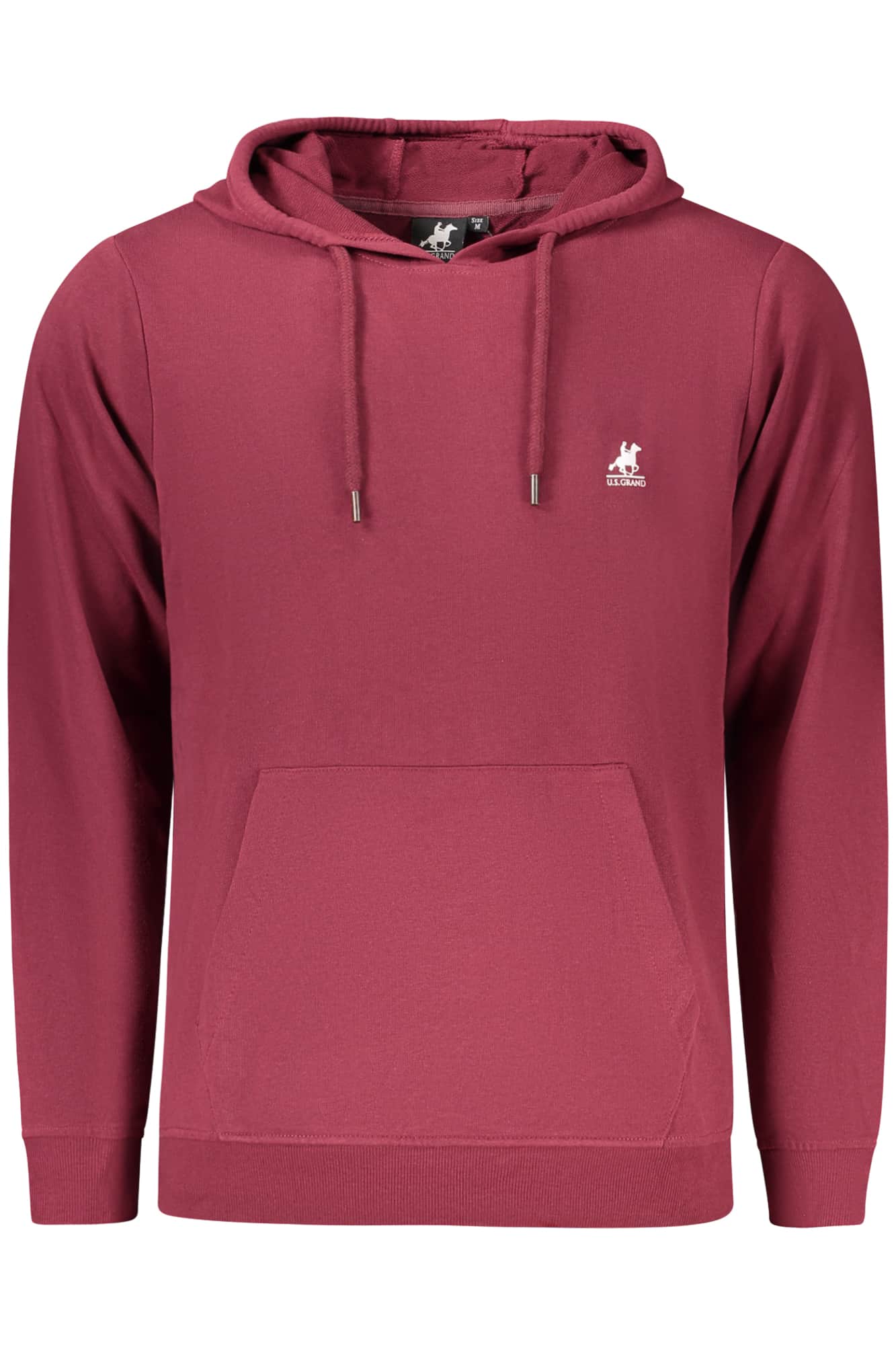US GRAND MEN'S RED ZIP-UP SWEATSHIRT