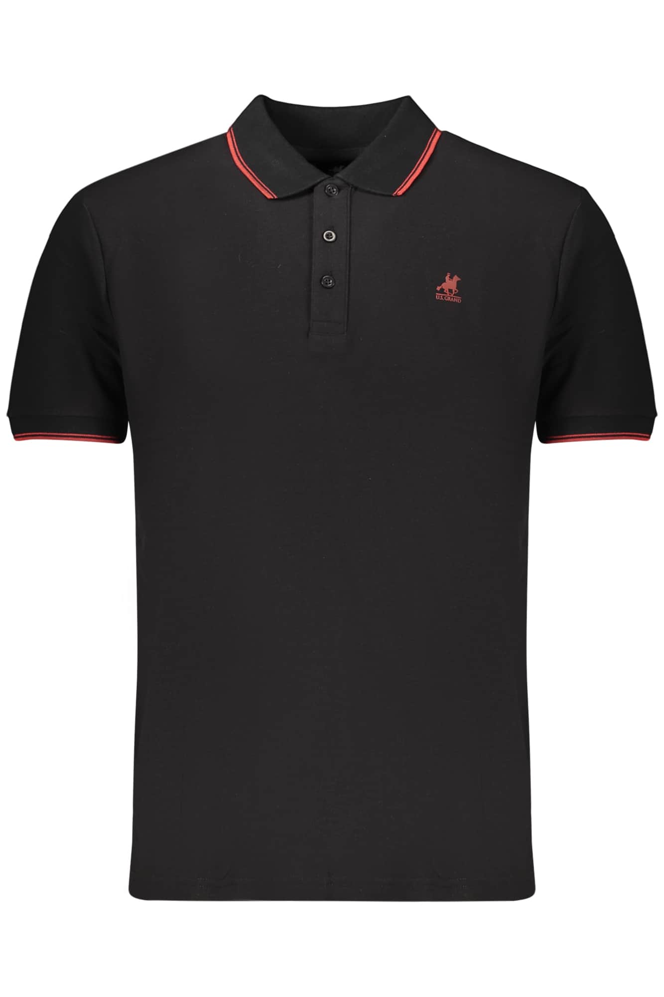 US GRAND POLO SHORT SLEEVE MEN'S BLACK
