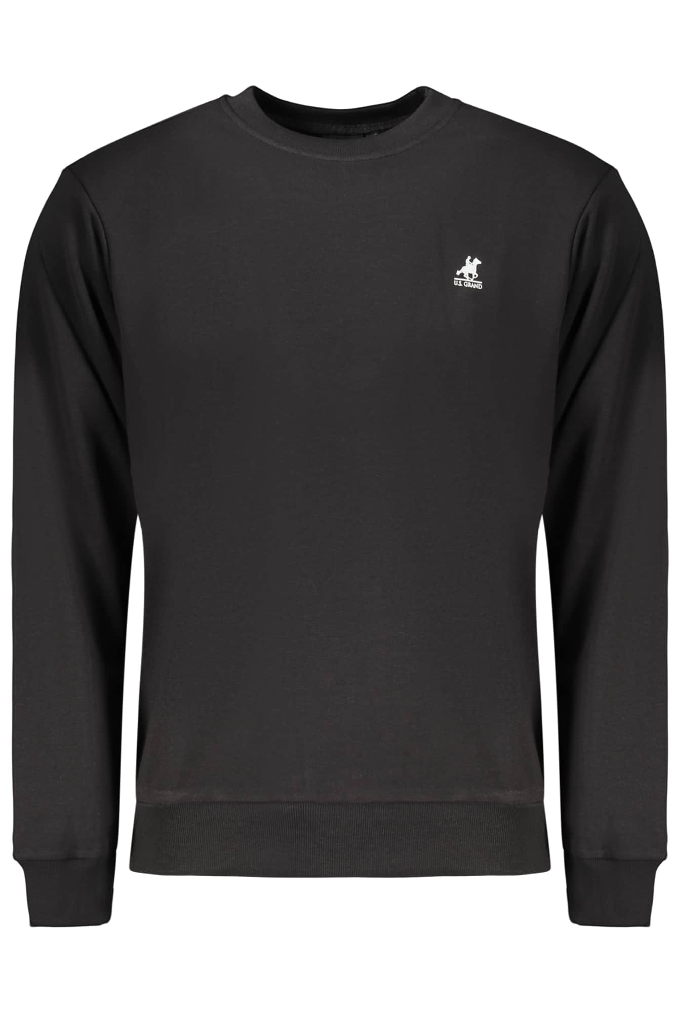 US GRAND MEN'S BLACK ZIP-UP SWEATSHIRT