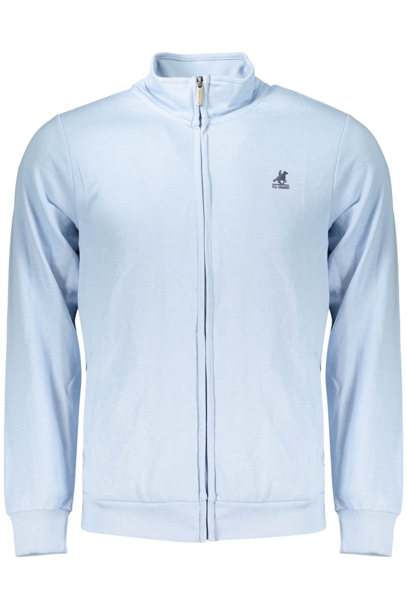 US GRAND MEN'S BLUE ZIP-UP SWEATSHIRT