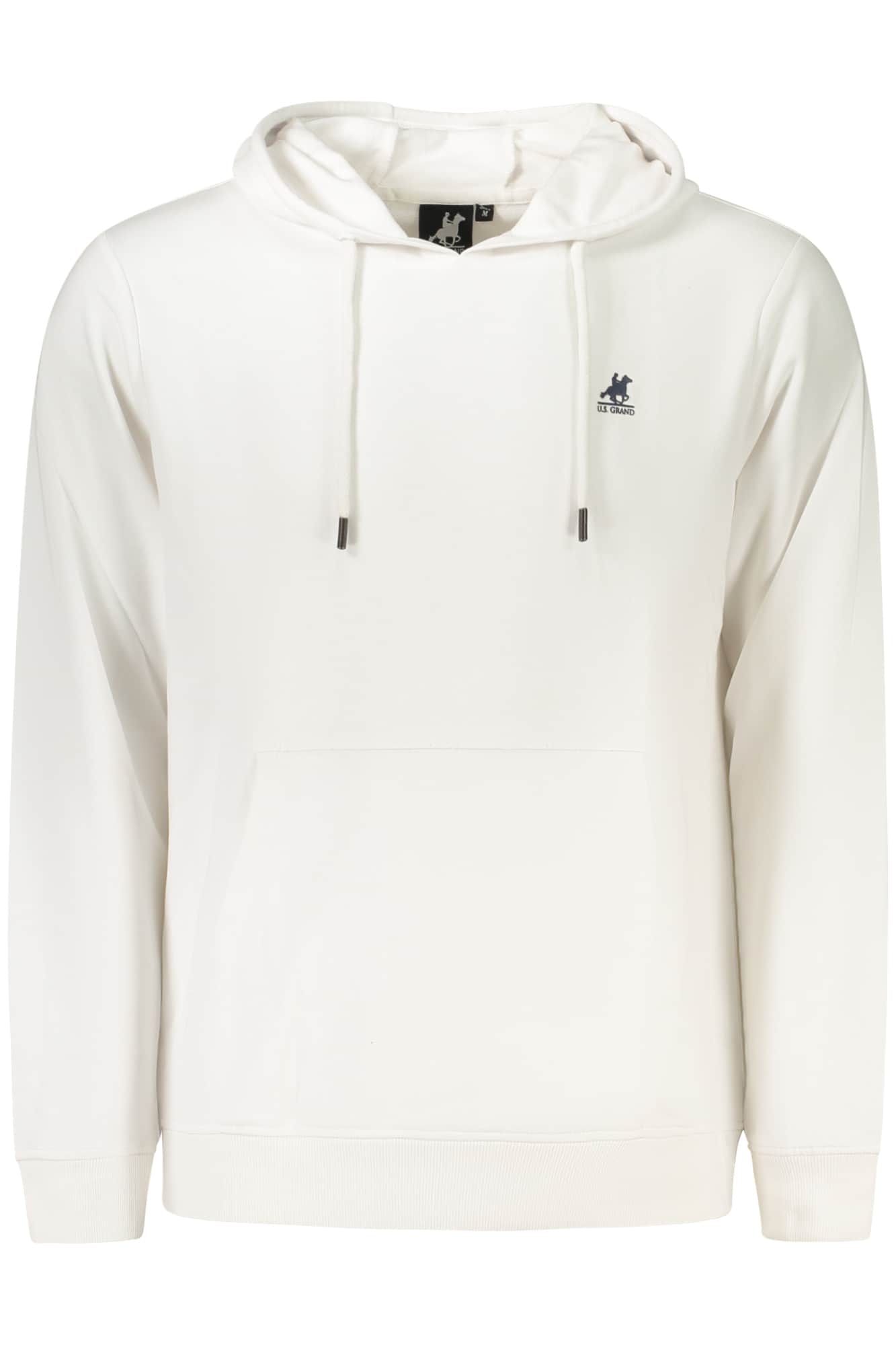 US GRAND MEN'S WHITE ZIP-UP SWEATSHIRT