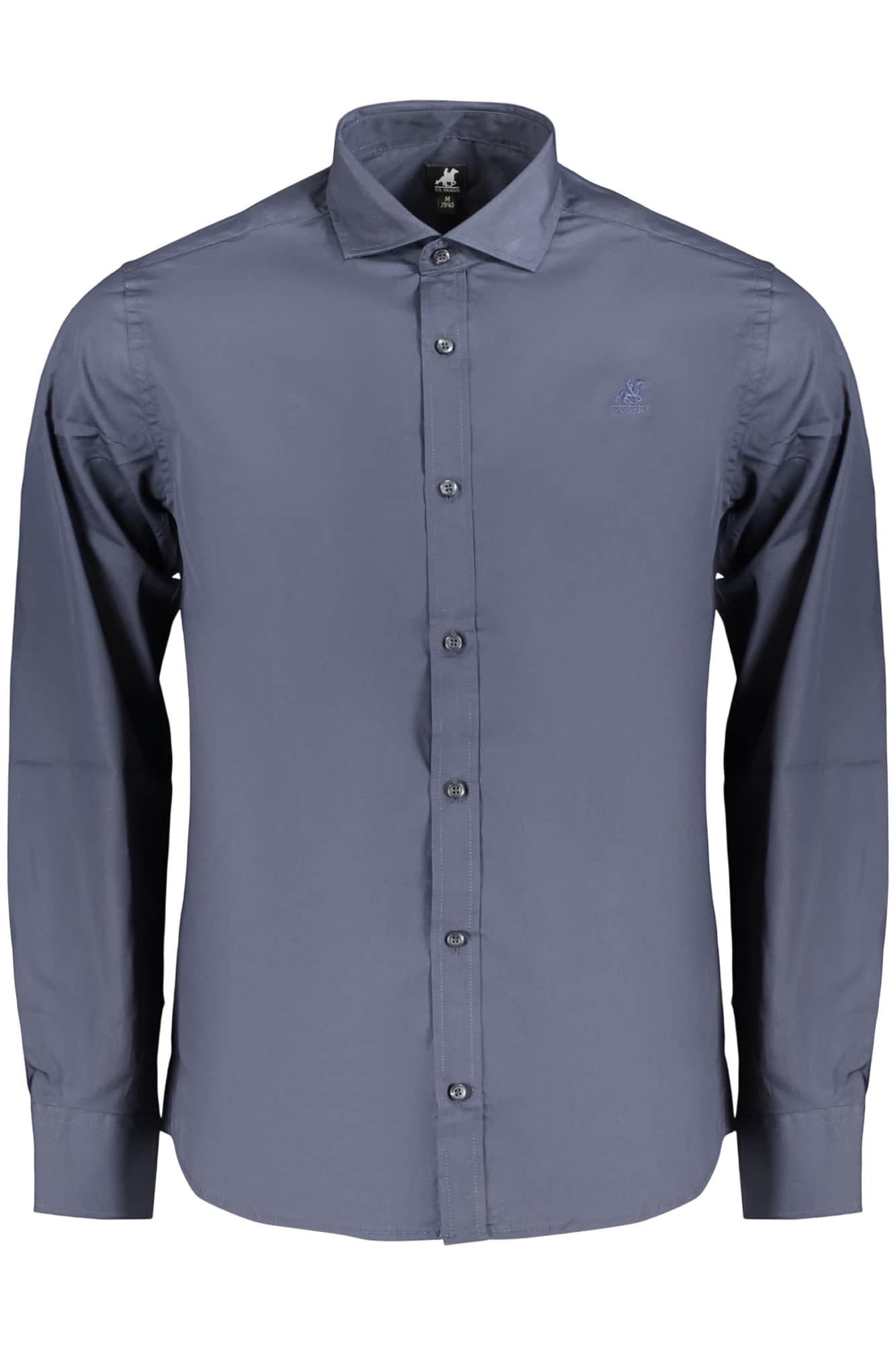 US GRAND MEN'S BLUE LONG-SLEEVED SHIRT