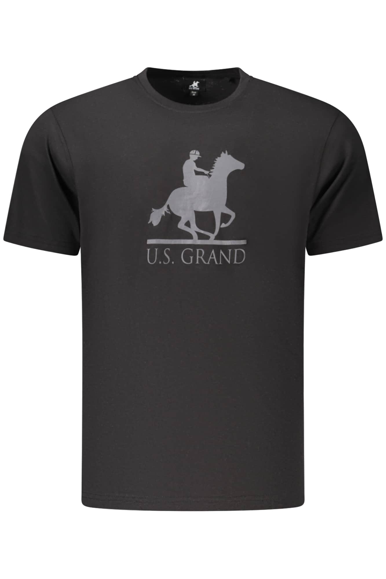 US GRAND MEN'S BLACK SHORT-SLEEVE T-SHIRT
