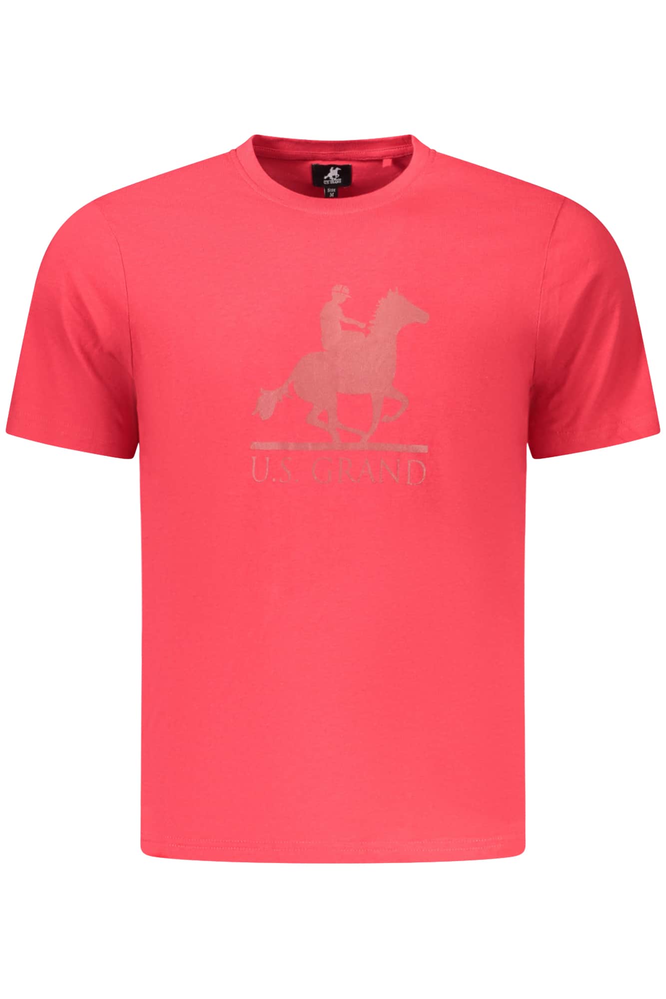 US GRAND MEN'S SHORT-SLEEVED RED T-SHIRT