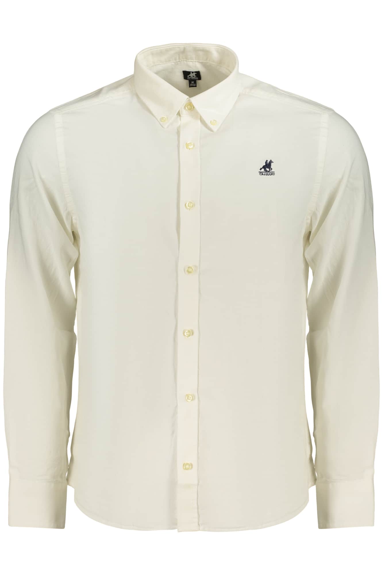 US GRAND MEN'S LONG-SLEEVED WHITE SHIRT
