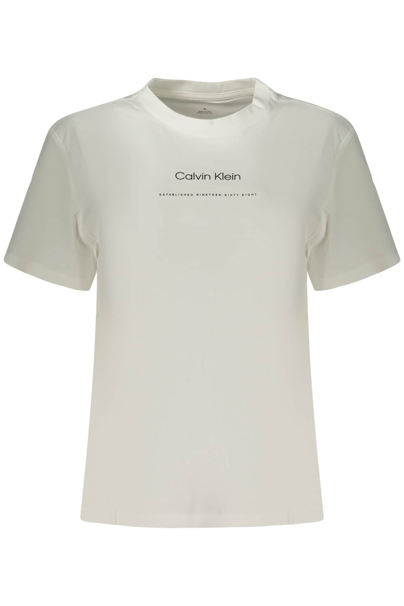 CALVIN KLEIN DAMES KORTE MOUW T-SHIRT WIT