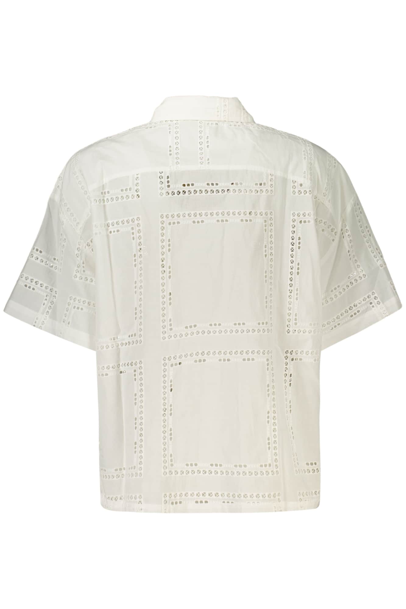 DESIGUAL WOMEN'S SHORT-SLEEVED SHIRT WHITE