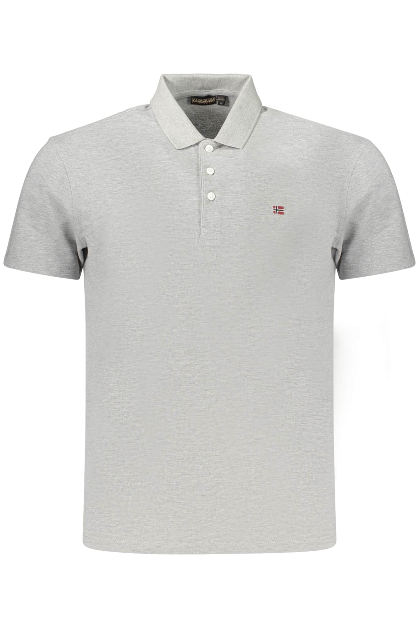 NAPAPIJRI MEN'S SHORT-SLEEVE POLO SHIRT, GREY
