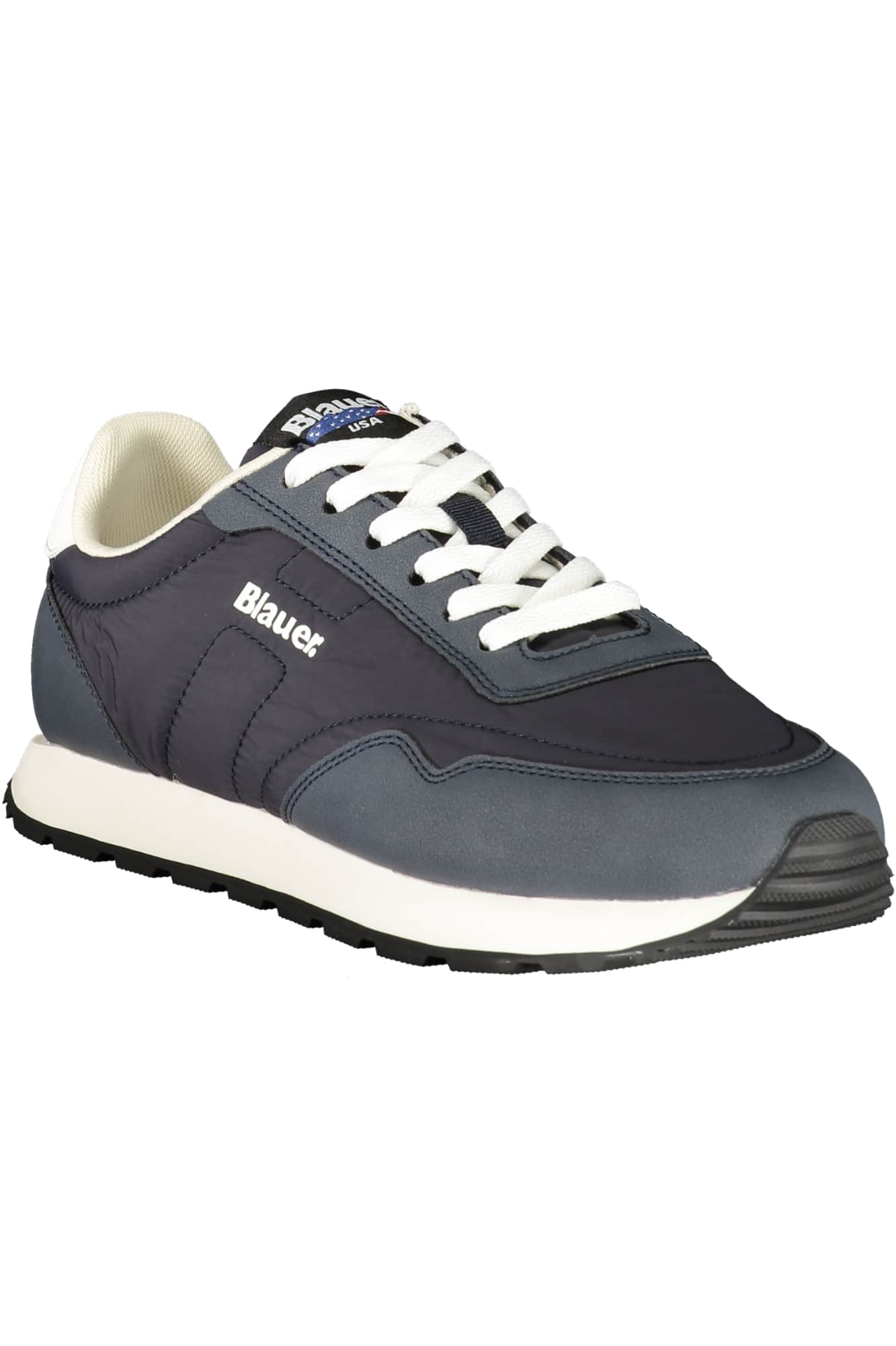 BLAUER MEN'S WHITE SPORTS SHOES