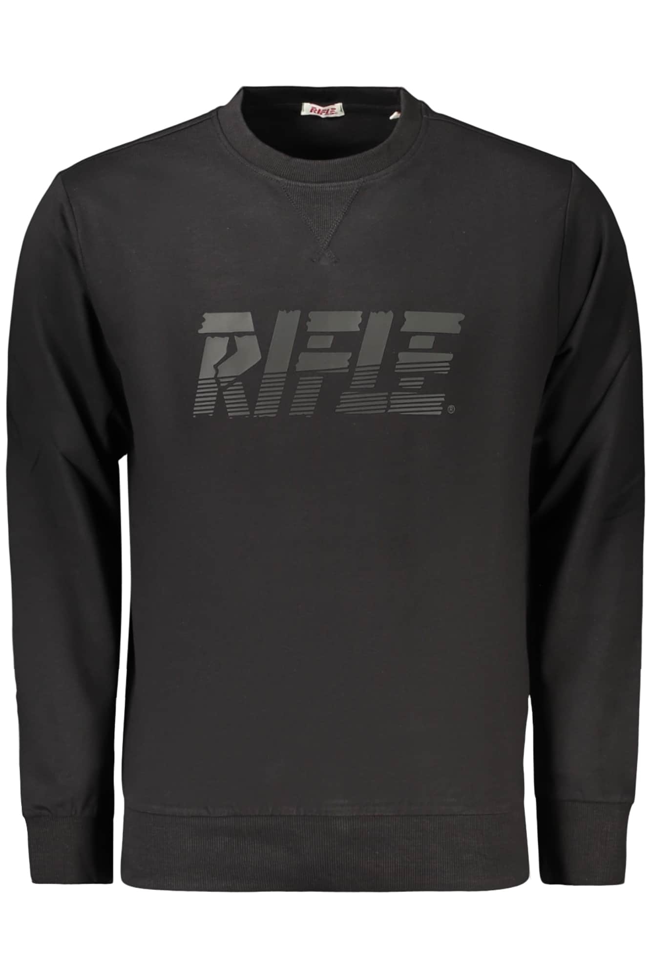 RIFLE MEN'S BLACK ZIP-UP SWEATSHIRT