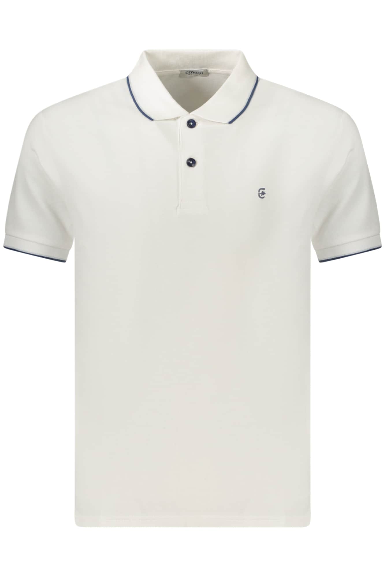 COVERI MOVING MEN'S SHORT-SLEEVE POLO SHIRT WHITE