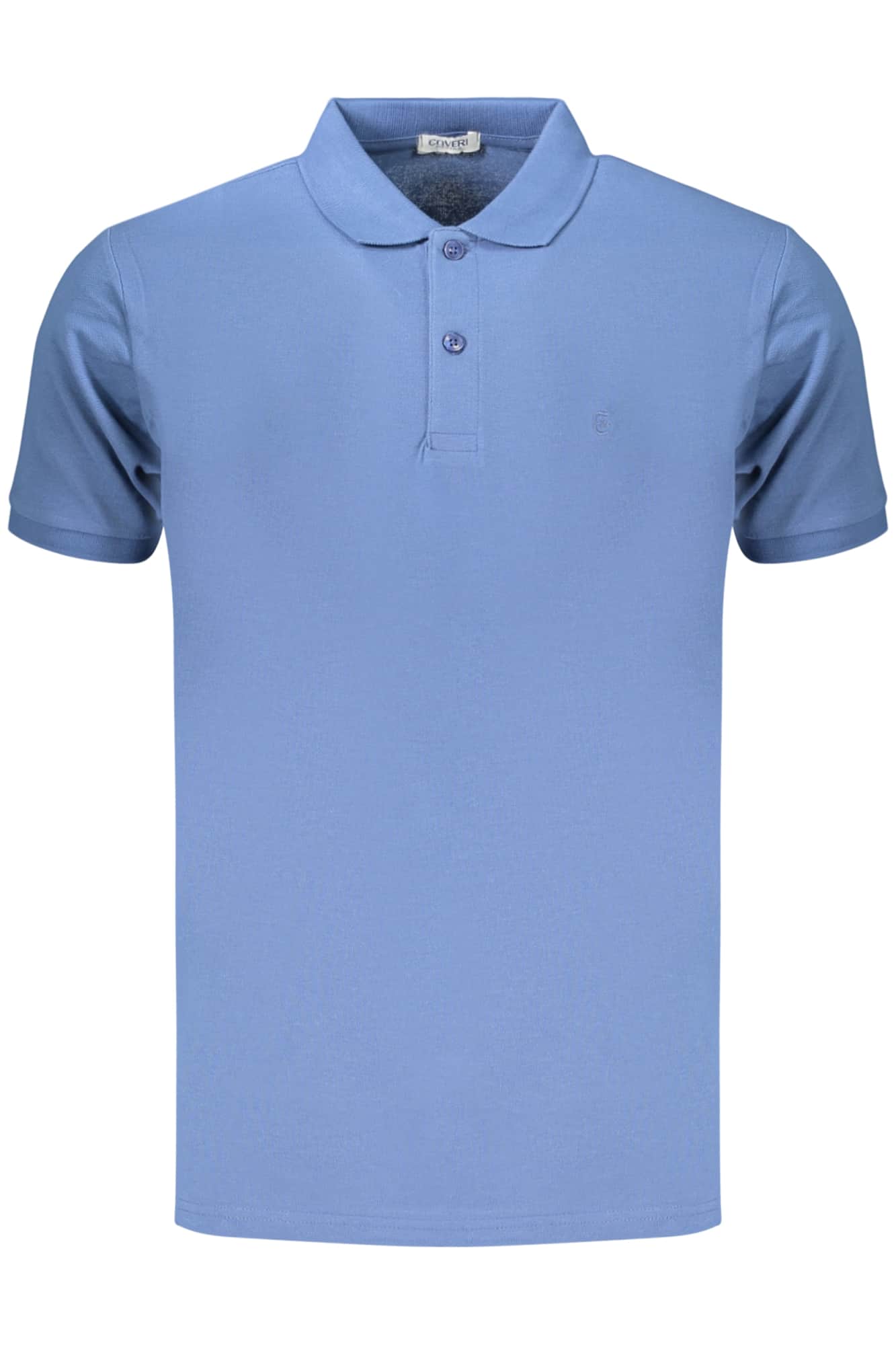 COVERI MOVING MEN'S SHORT-SLEEVE POLO SHIRT, BLUE