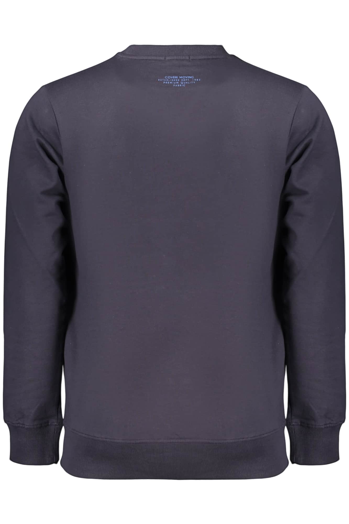COVERI MOVING MEN'S BLUE ZIP-LESS SWEATSHIRT