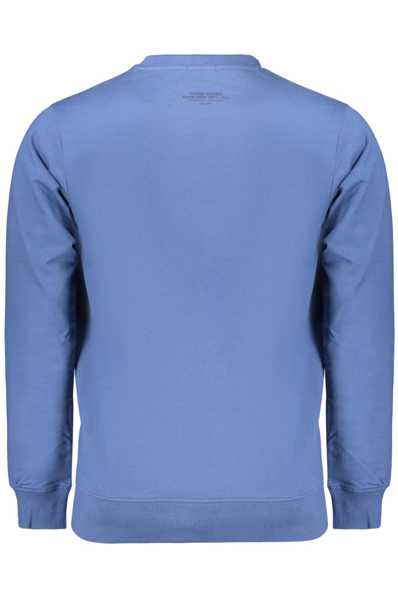 COVERI MOVING MEN'S BLUE ZIP-LESS SWEATSHIRT