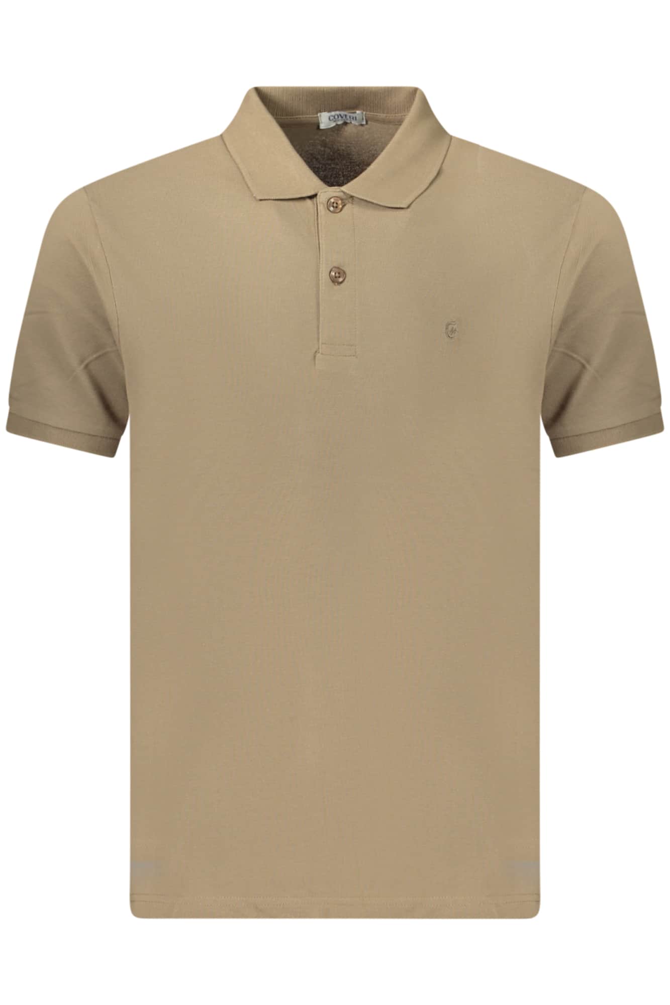 COVERI MOVING MEN'S SHORT-SLEEVE POLO SHIRT, BROWN