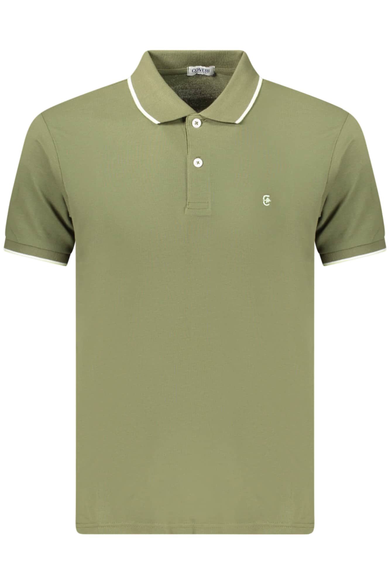 COVERI MOVING MEN'S SHORT-SLEEVE POLO SHIRT, GREEN