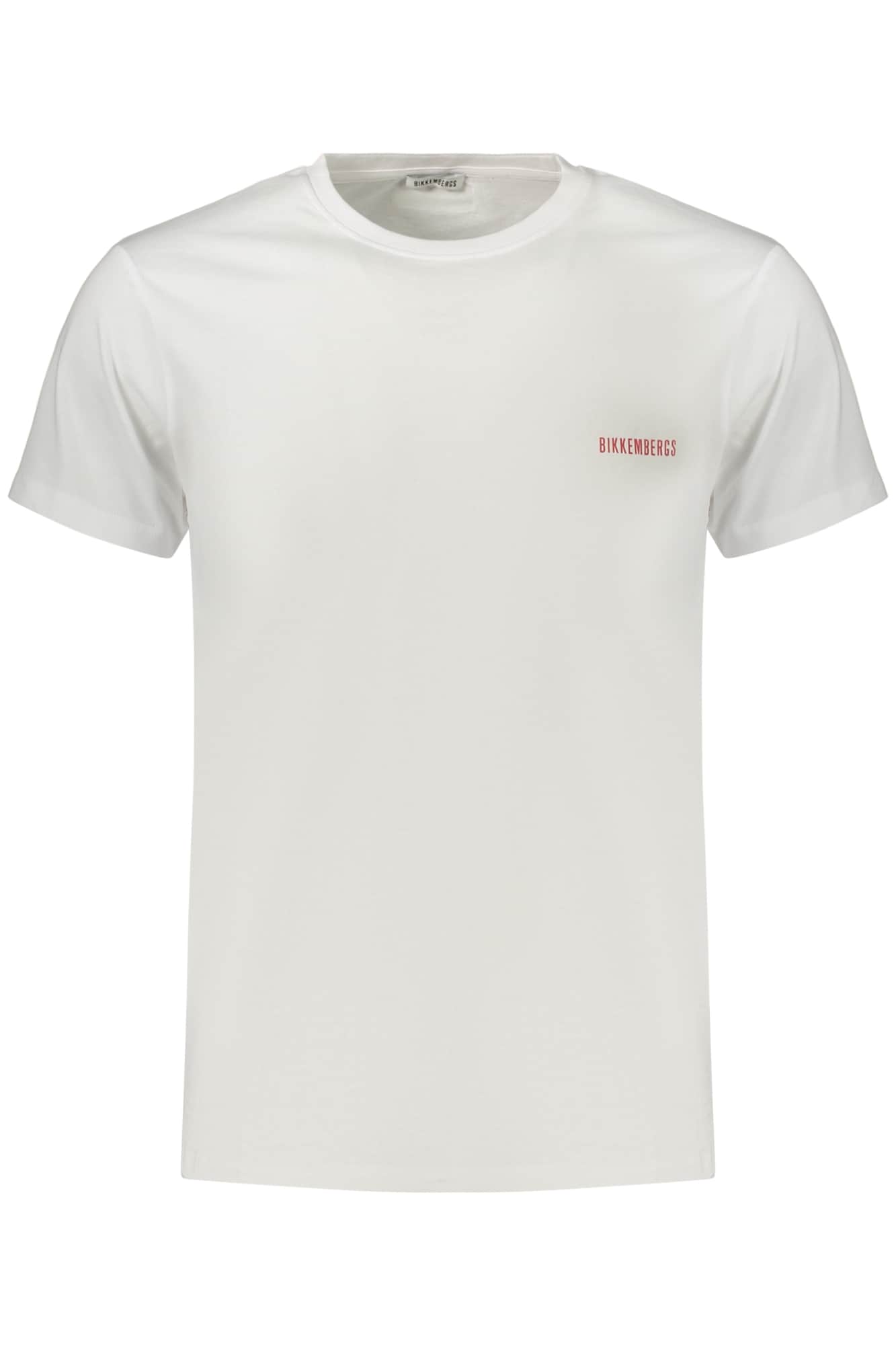 BIKKEMBERGS MEN'S SHORT-SLEEVE T-SHIRT WHITE