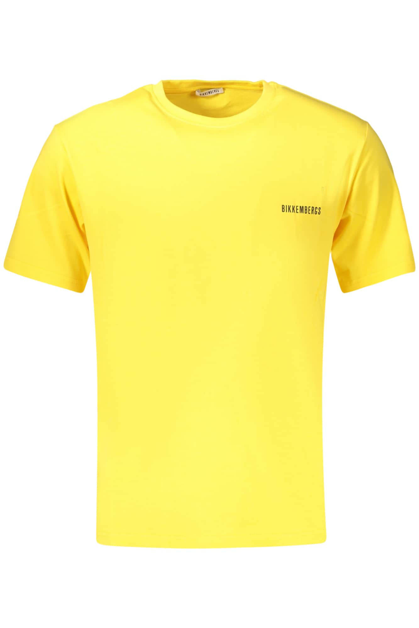 BIKKEMBERGS MEN'S SHORT-SLEEVED T-SHIRT YELLOW