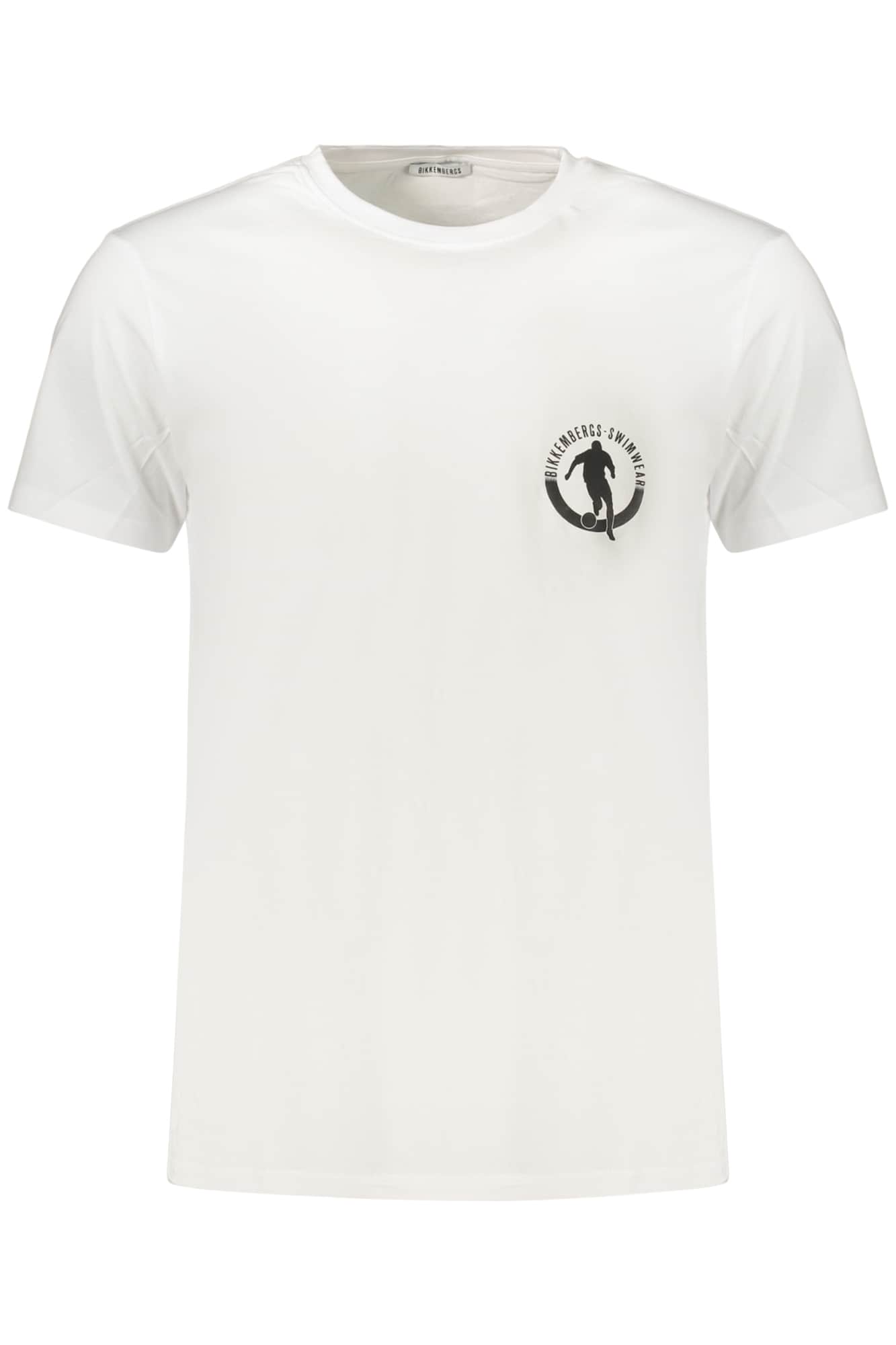 BIKKEMBERGS MEN'S SHORT-SLEEVE T-SHIRT WHITE