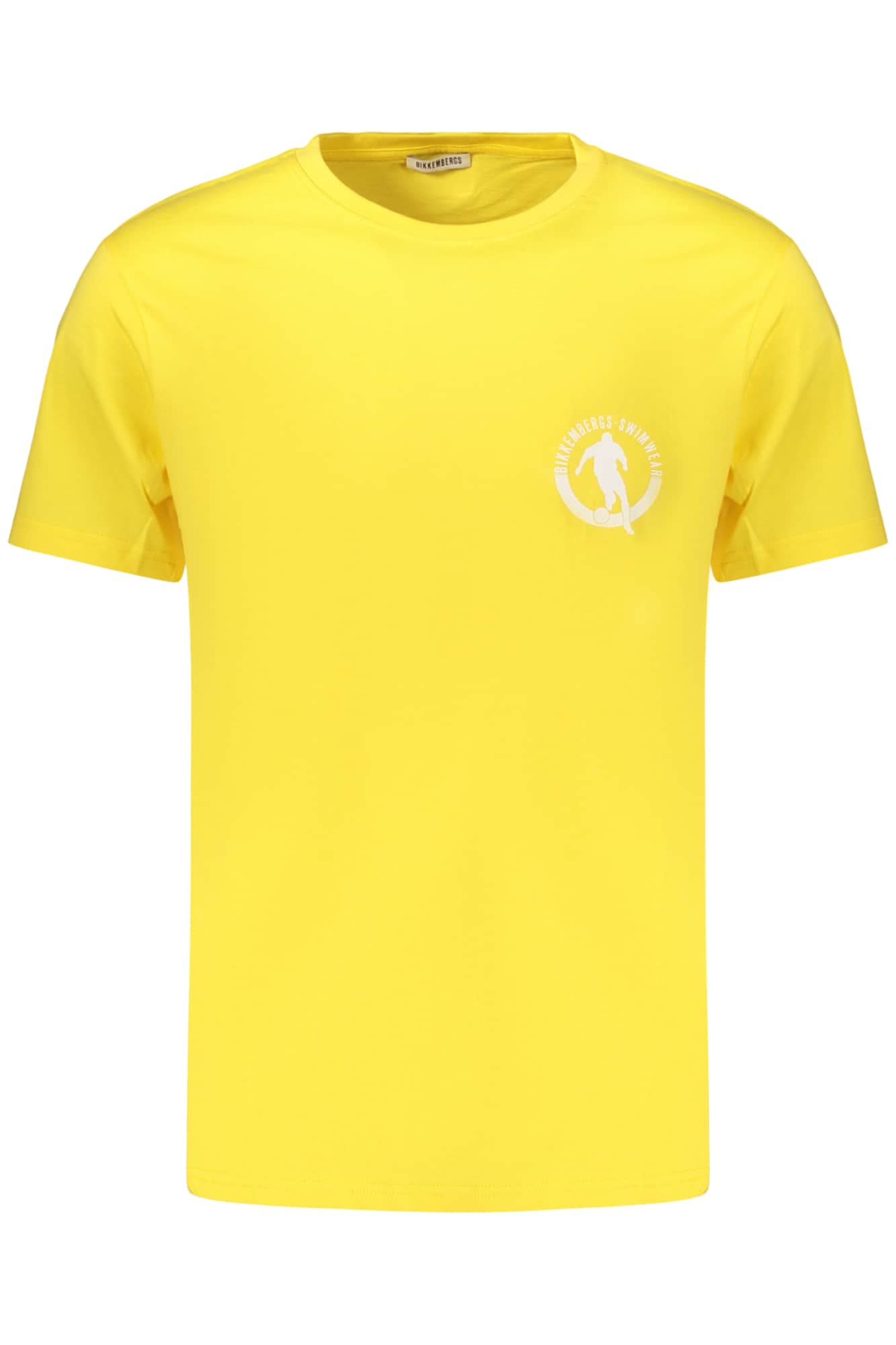 BIKKEMBERGS MEN'S SHORT-SLEEVED T-SHIRT YELLOW