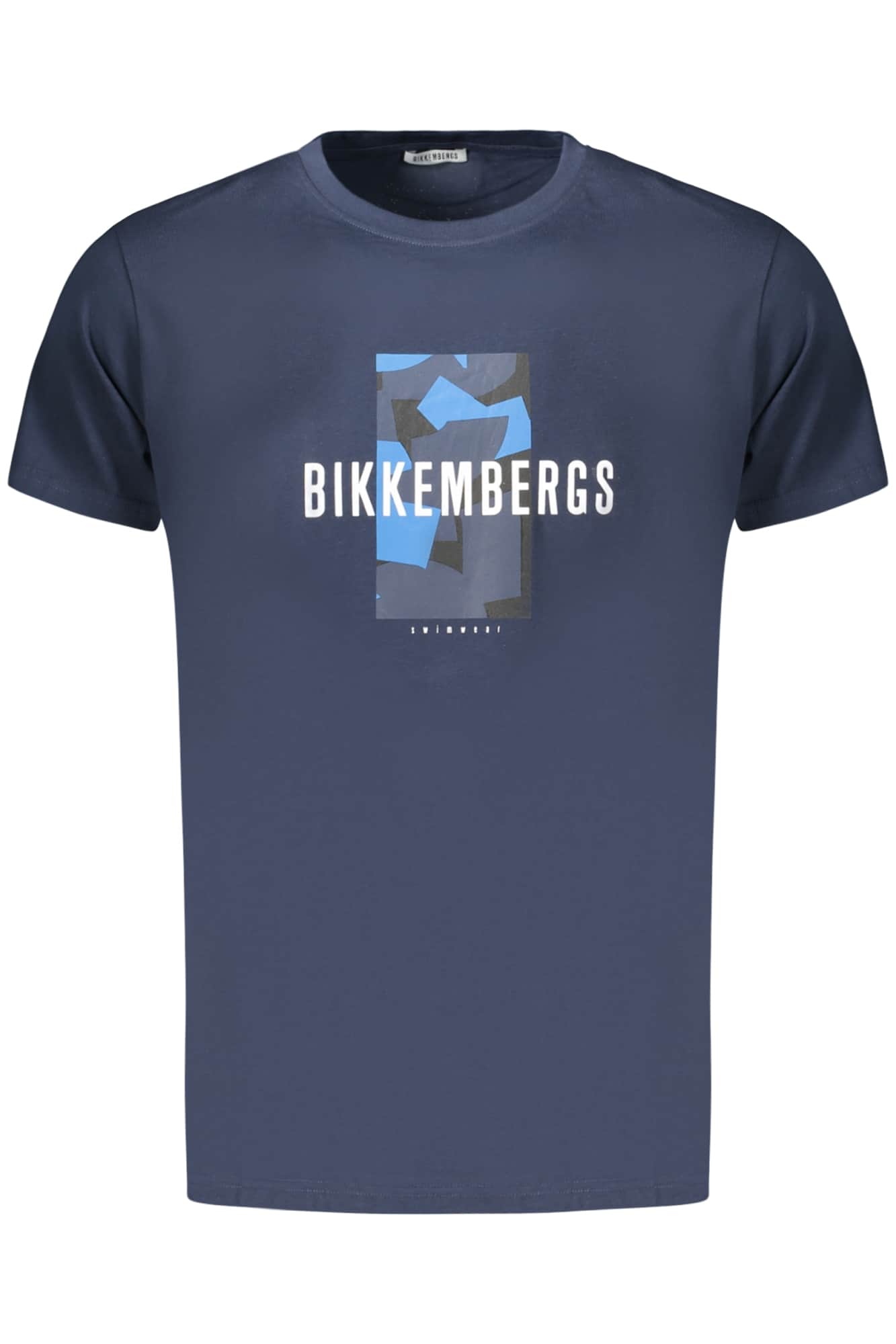 BIKKEMBERGS MEN'S SHORT-SLEEVE T-SHIRT BLUE