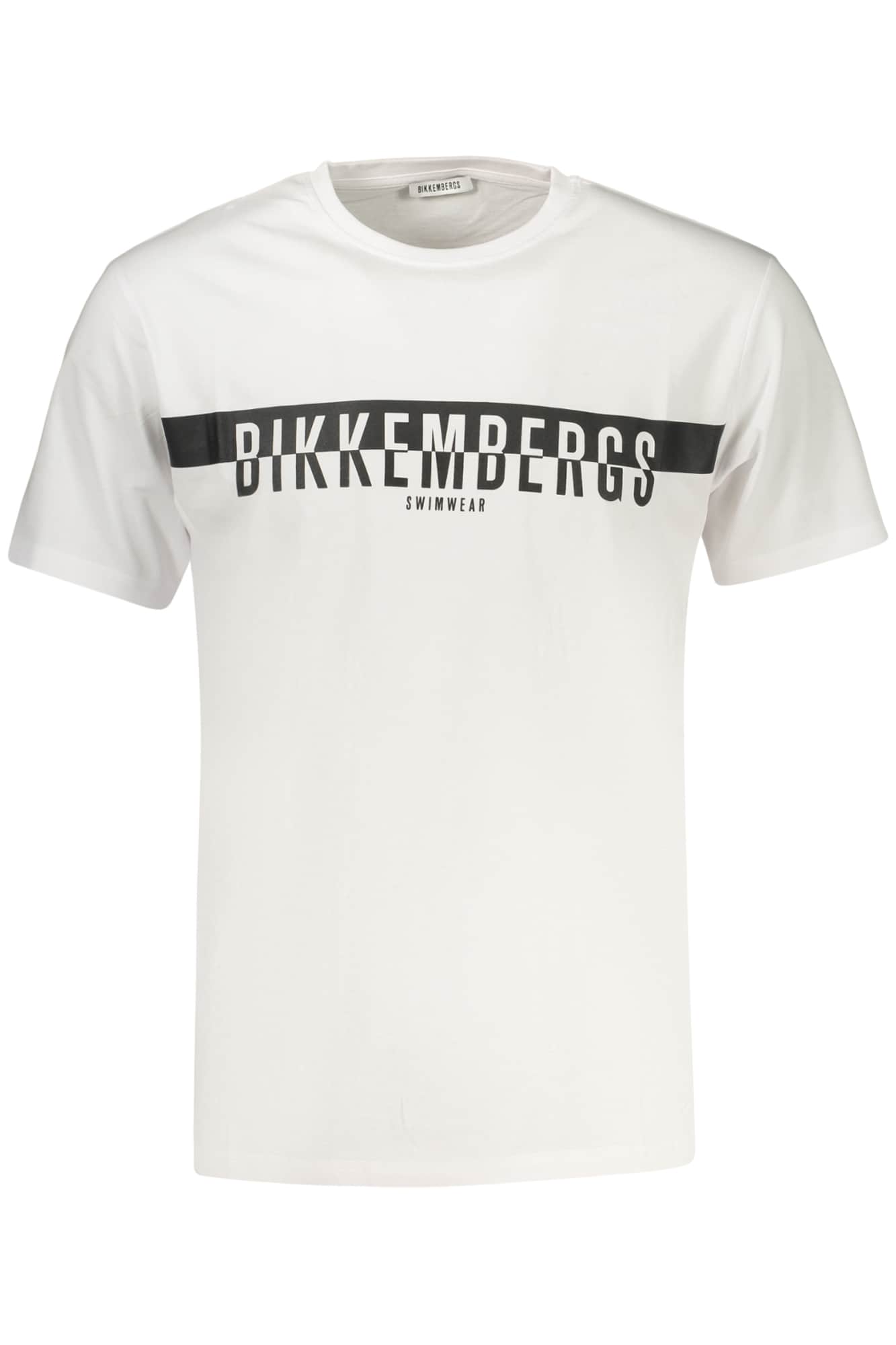 BIKKEMBERGS MEN'S SHORT-SLEEVE T-SHIRT WHITE