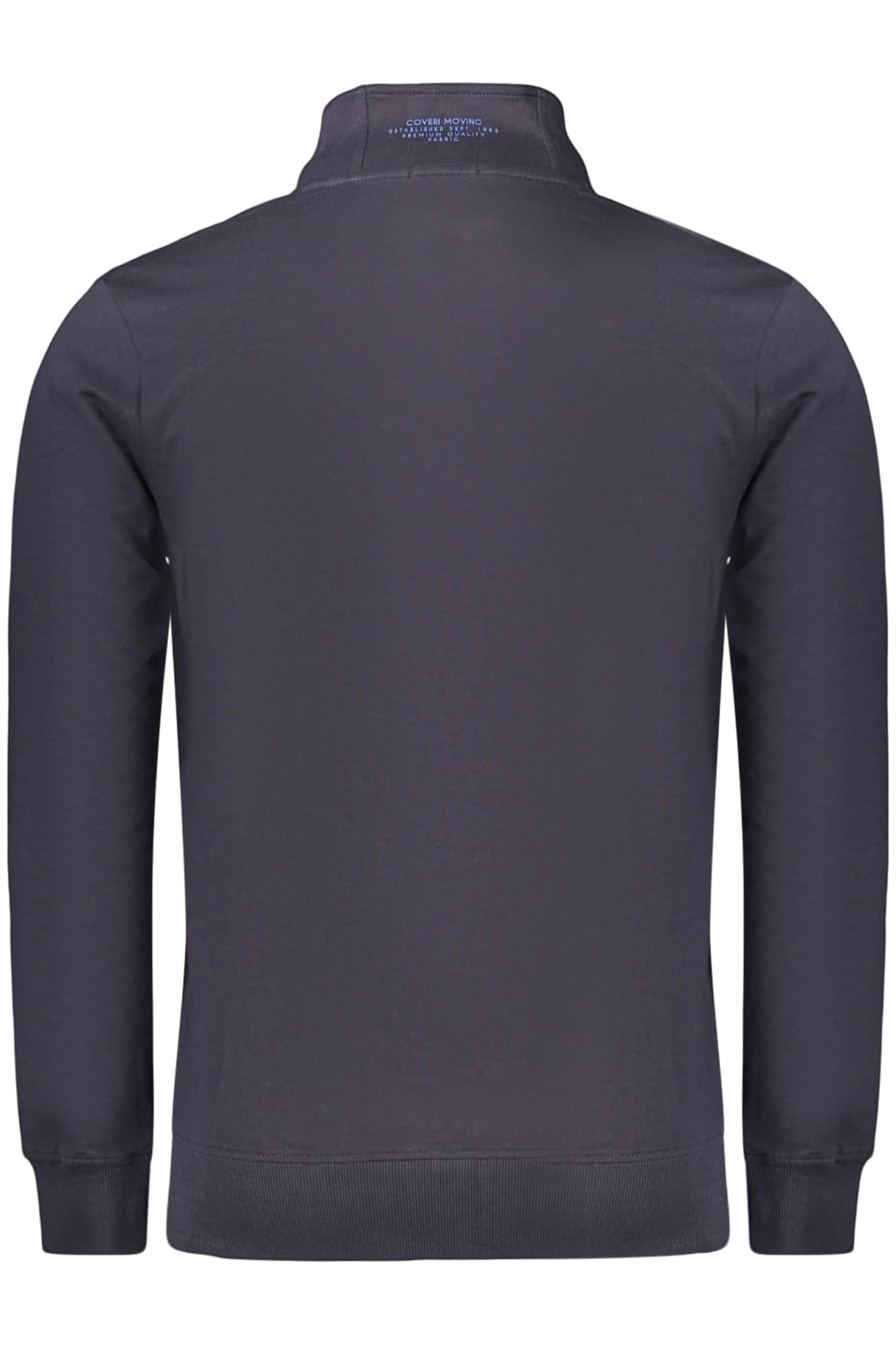 COVERI MOVING MEN'S BLUE ZIP-UP SWEATSHIRT