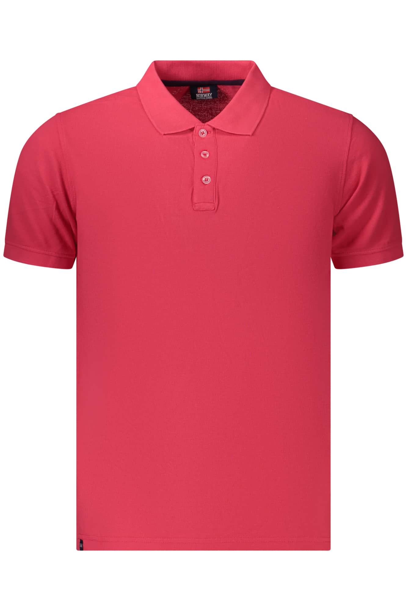 NORWAY 1963 MEN'S SHORT-SLEEVED POLO SHIRT, RED