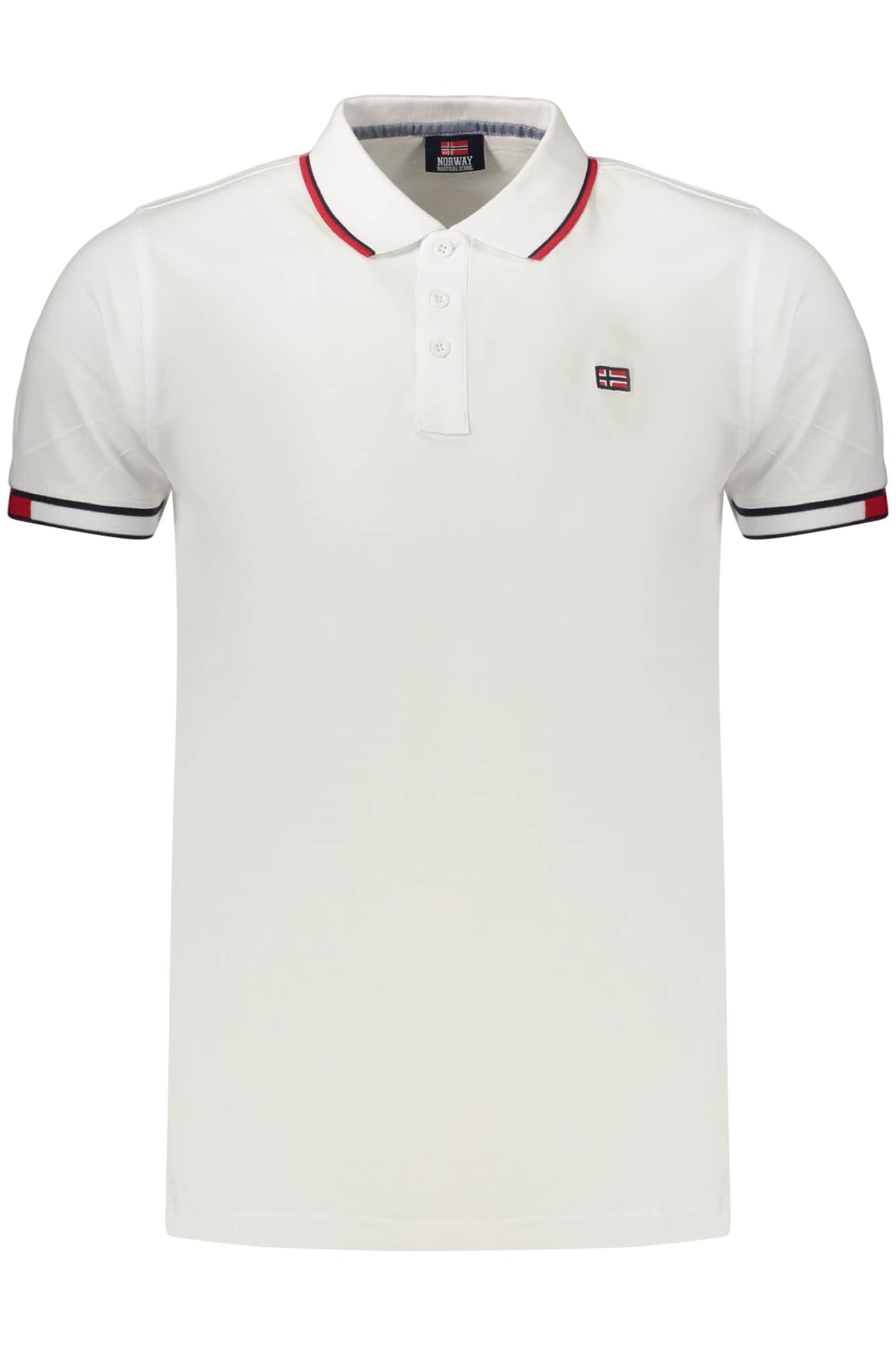 NORWAY 1963 MEN'S SHORT-SLEEVED POLO SHIRT WHITE