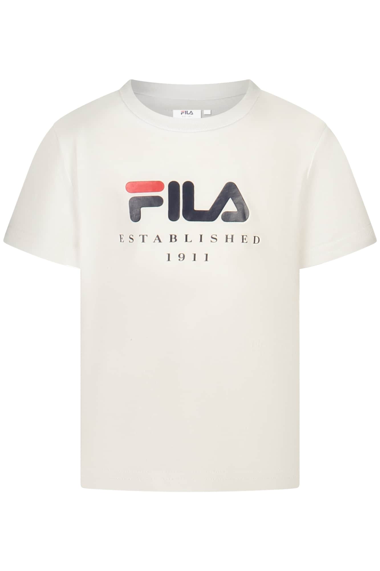 FILA SHORT-SLEEVED T-SHIRT FOR GIRLS, WHITE