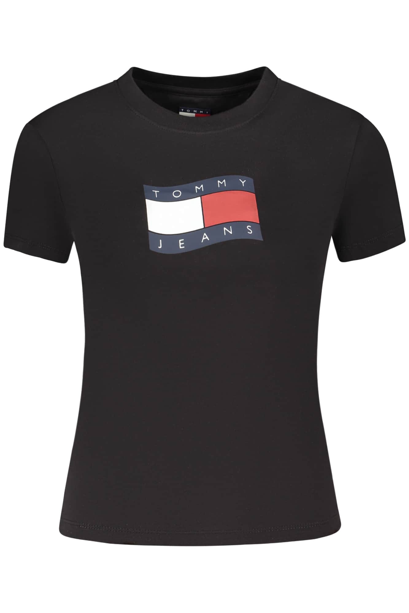 TOMMY HILFIGER WOMEN'S SHORT-SLEEVE T-SHIRT BLACK