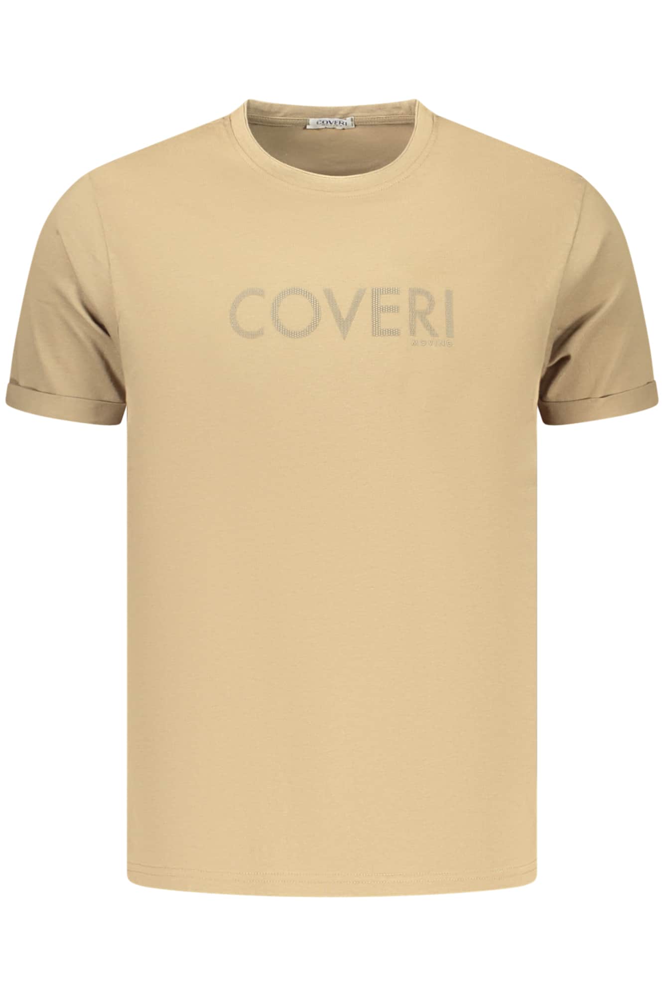 COVERI MOVING MEN'S SHORT-SLEEVE T-SHIRT BROWN