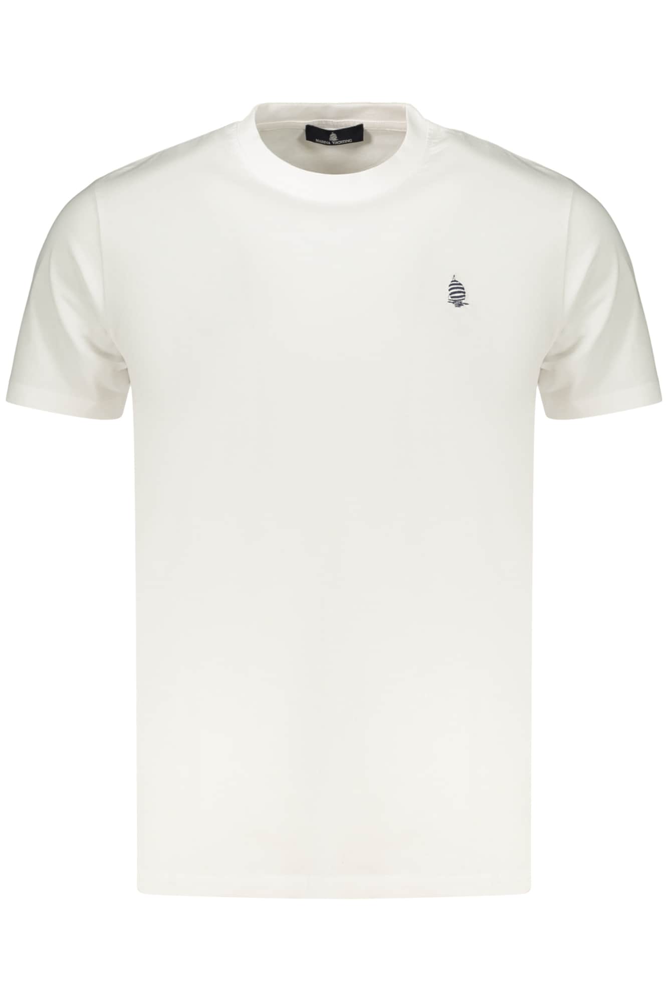 MARINA YACHTING HEREN KORTE MOUW T-SHIRT WIT