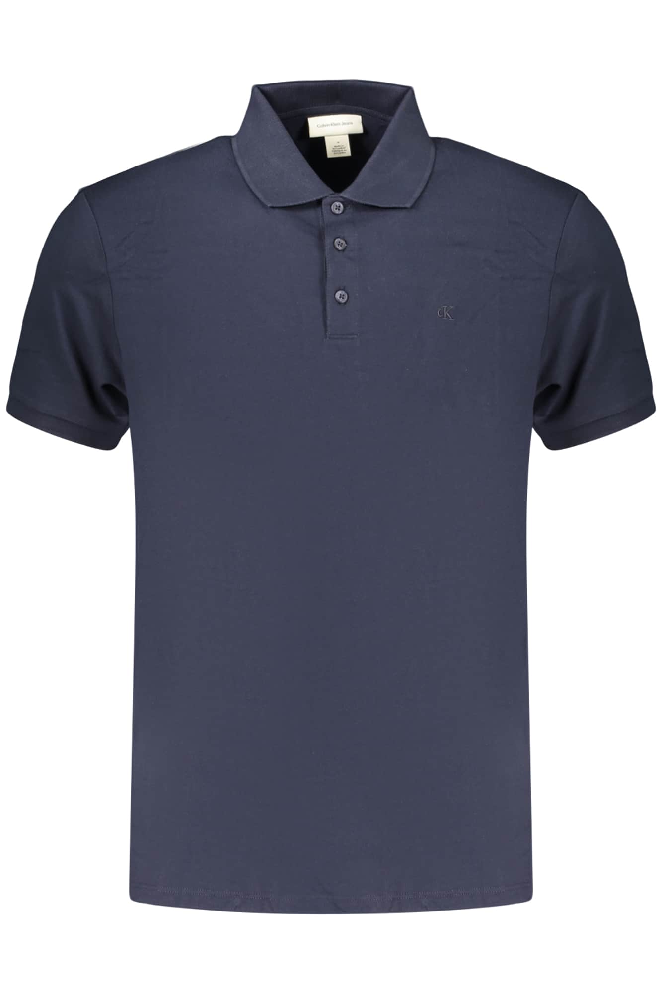 CALVIN KLEIN MEN'S SHORT-SLEEVE POLO SHIRT, BLUE