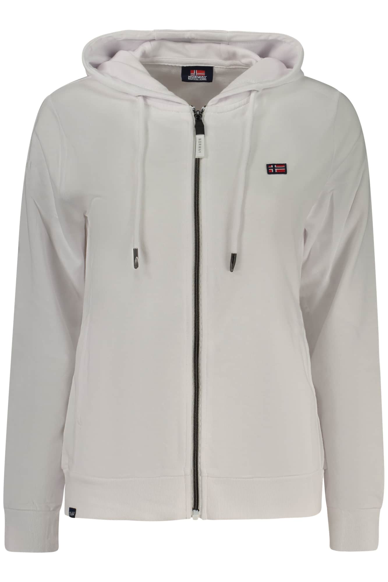 NORWAY 1963 WOMEN'S WHITE ZIP-UP SWEATSHIRT